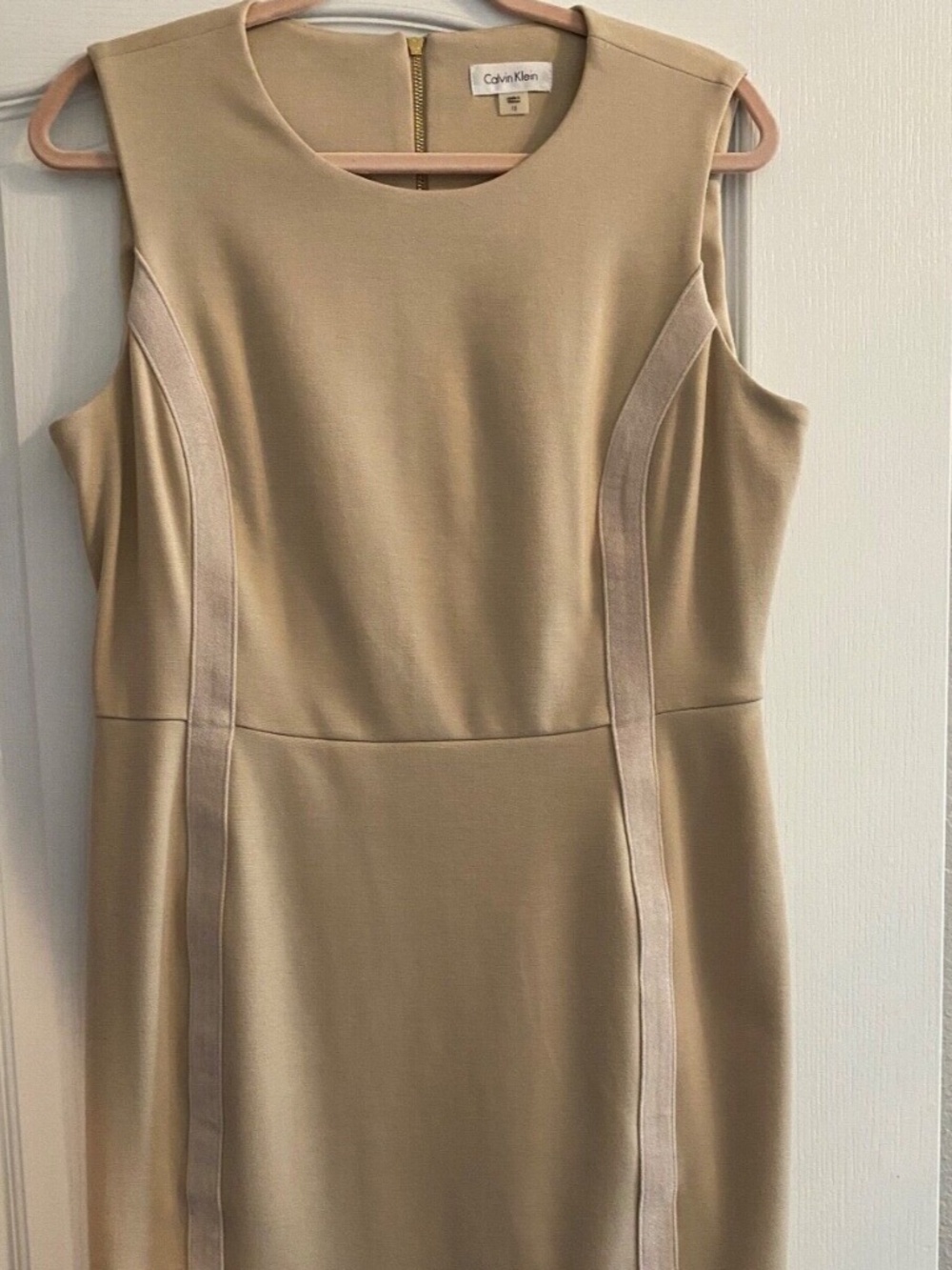 CALVIN KLEIN PONTE KNIT SHEATH DRESS
